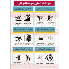 پوستر حوادث اصلی در محیط کار